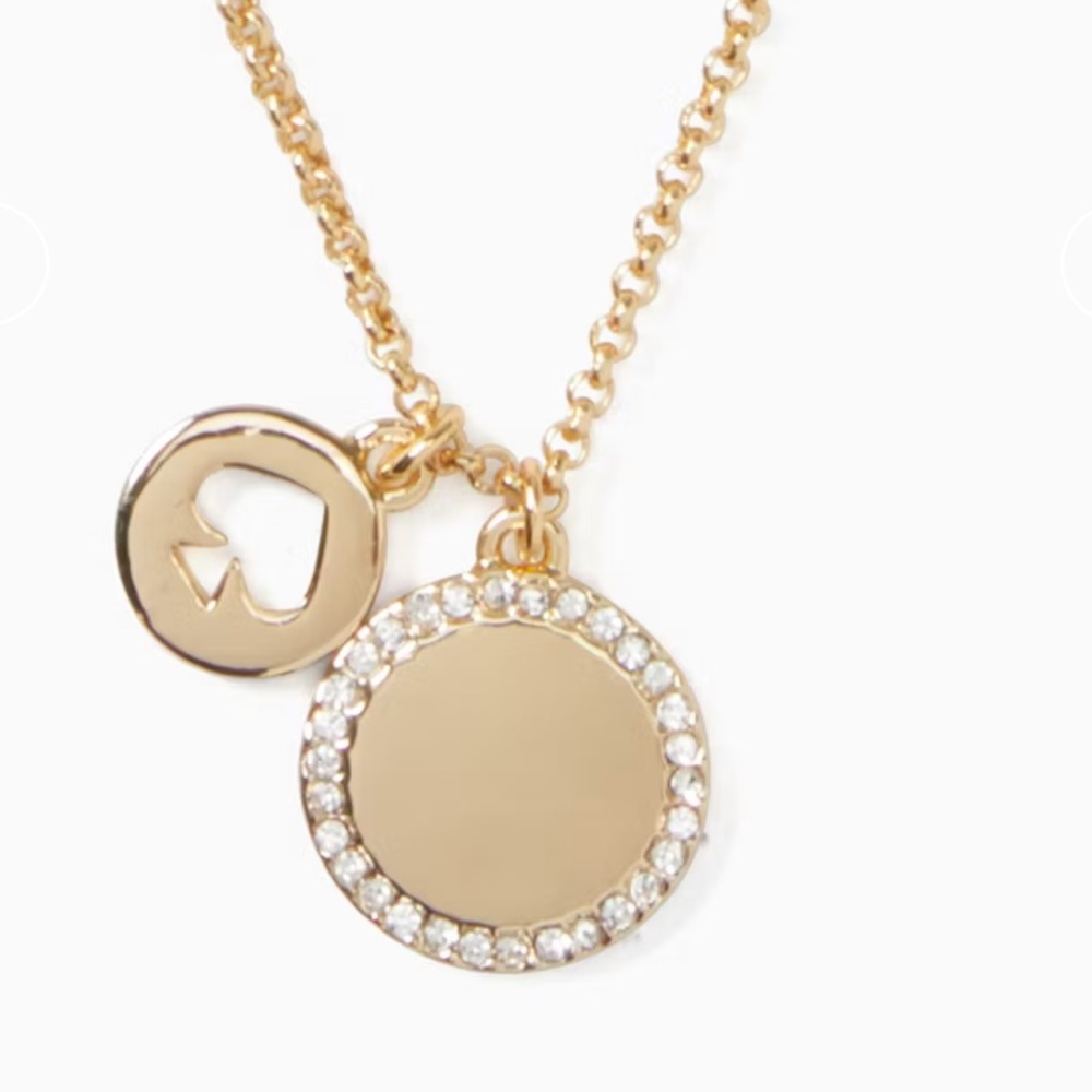 Spot The Spade Pave Charm Pendant Necklace